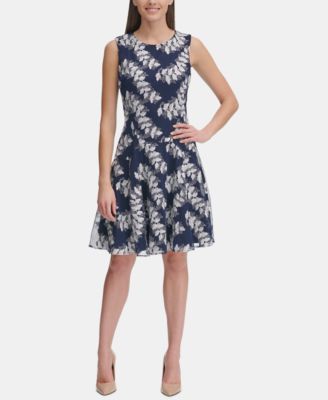 Tommy Hilfiger - Embroidered Fit & Flare Dress