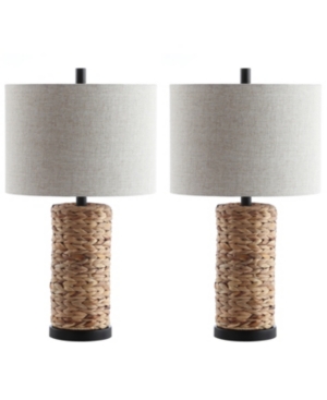 Shop Jonathan Y Elicia 25" Sea Grass Led Table Lamp In Natural