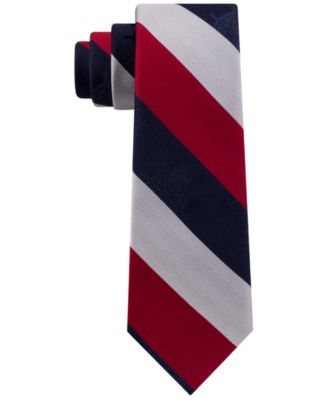 Tommy Hilfiger Men's Stripe Slim Tie, Created for Macy's - Macy's