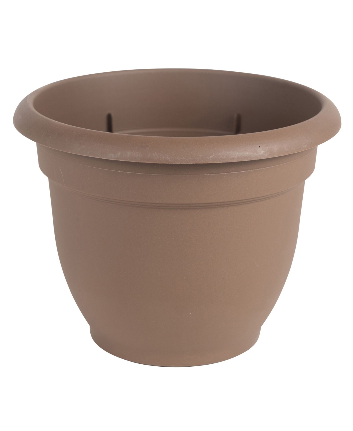 Ariana Planter with Self-Watering Grid, Chocolate - 10 inches - Chocolate