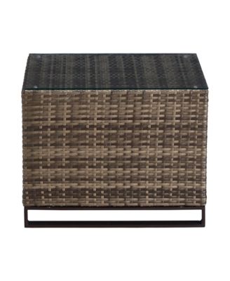 Oceanside Outdoor Side Table with Storage