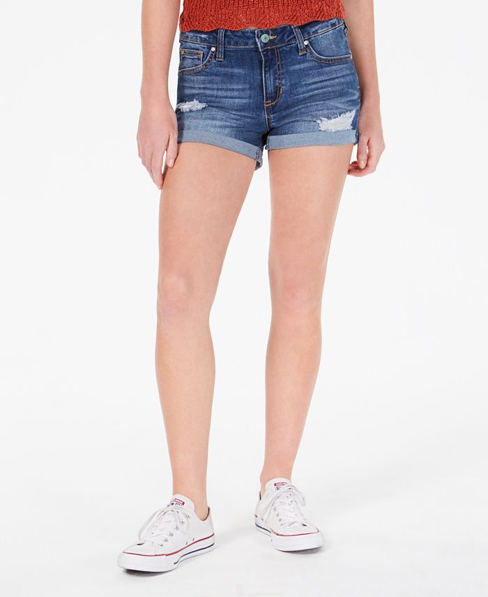 Celebrity Pink Juniors Ripped Denim Shorts Macy s