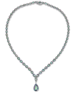 image of Mystic Topaz Fancy Statement Necklace (42 ct. t.w.) in Sterling Silver