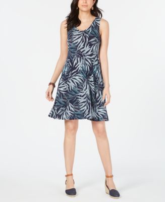 Style & Co Petite Strappy-Back Tank Dress, Created for Macy's - Macy's