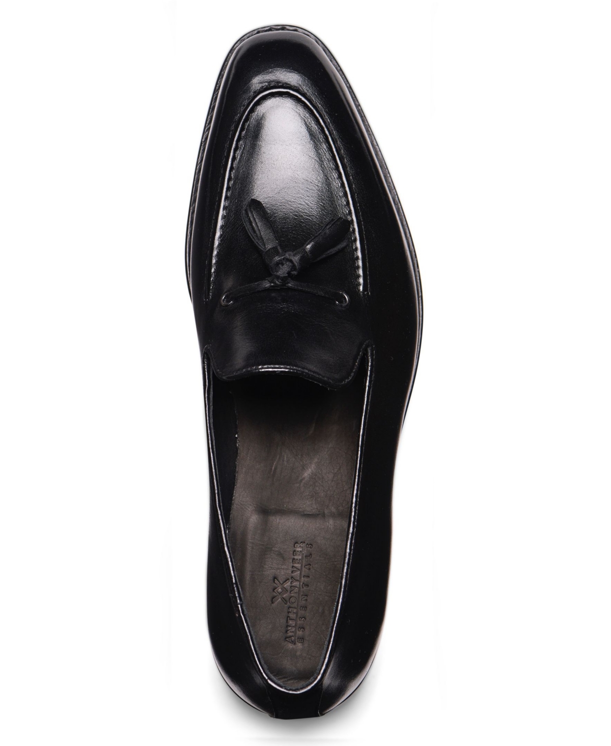 Shop Anthony Veer Men's Kennedy Tassel Dress Loafer In Burnished Oxblood