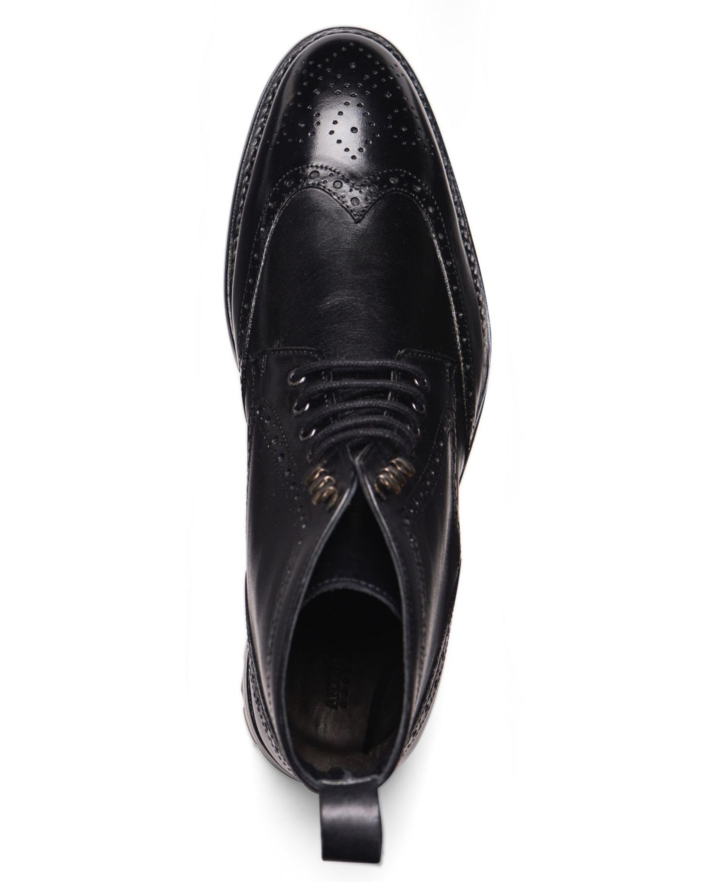 Мужские ботинки Anthony Veer Grant Wingtip Leather Dress Boot, цвет: Чёрный — фото 3