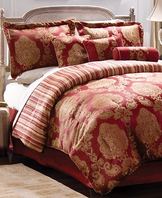 CLOSEOUT! Palazzo 7 Piece Queen Jacquard Comforter Set