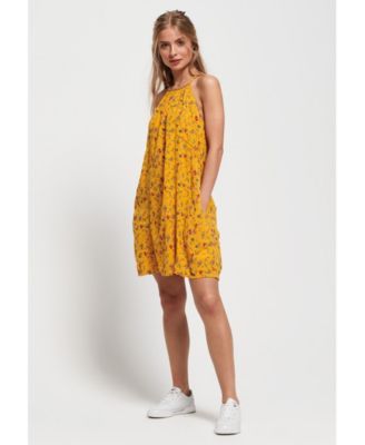 superdry yellow dress