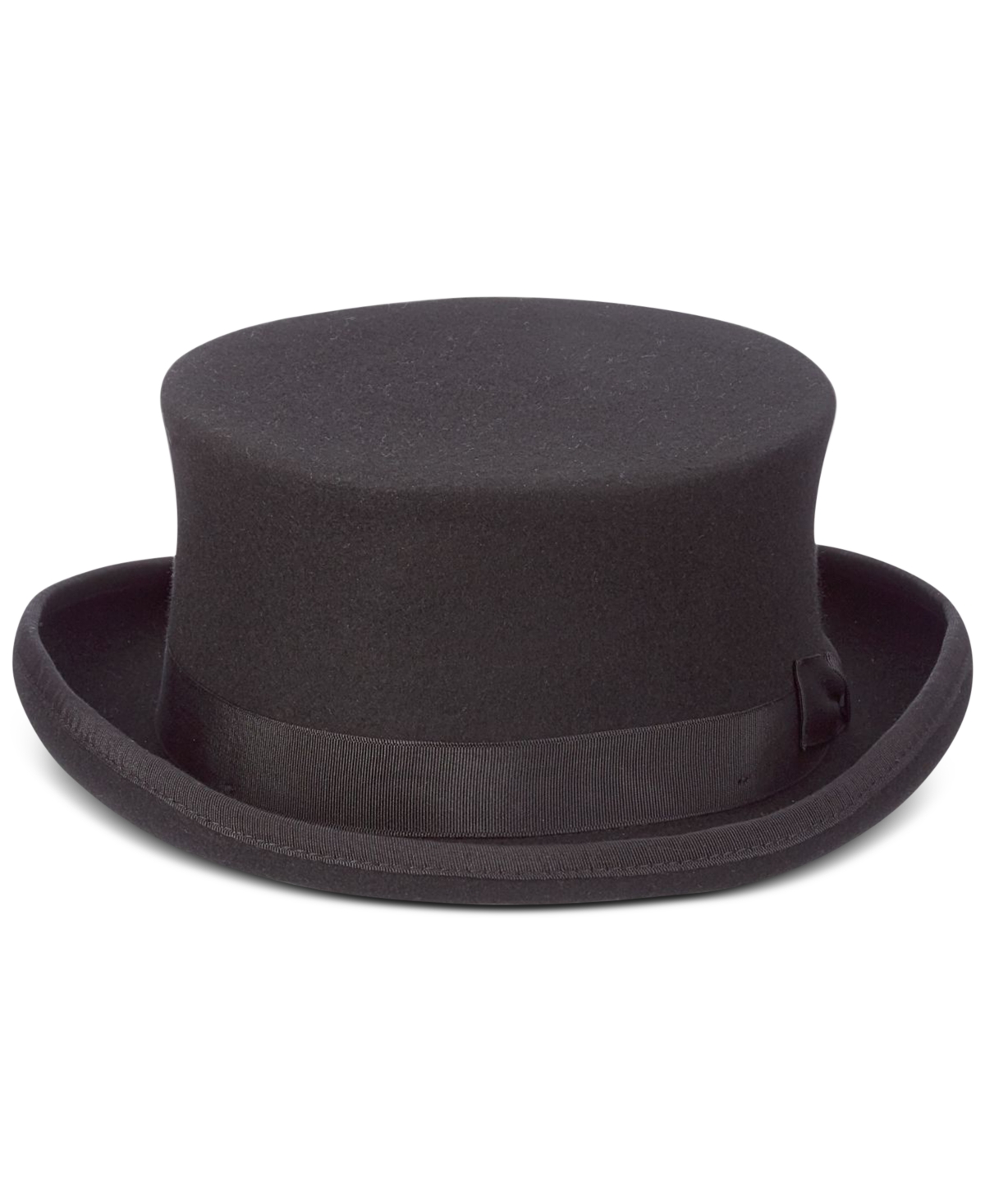 Men's Steam Punk Wool Top Hat - Black