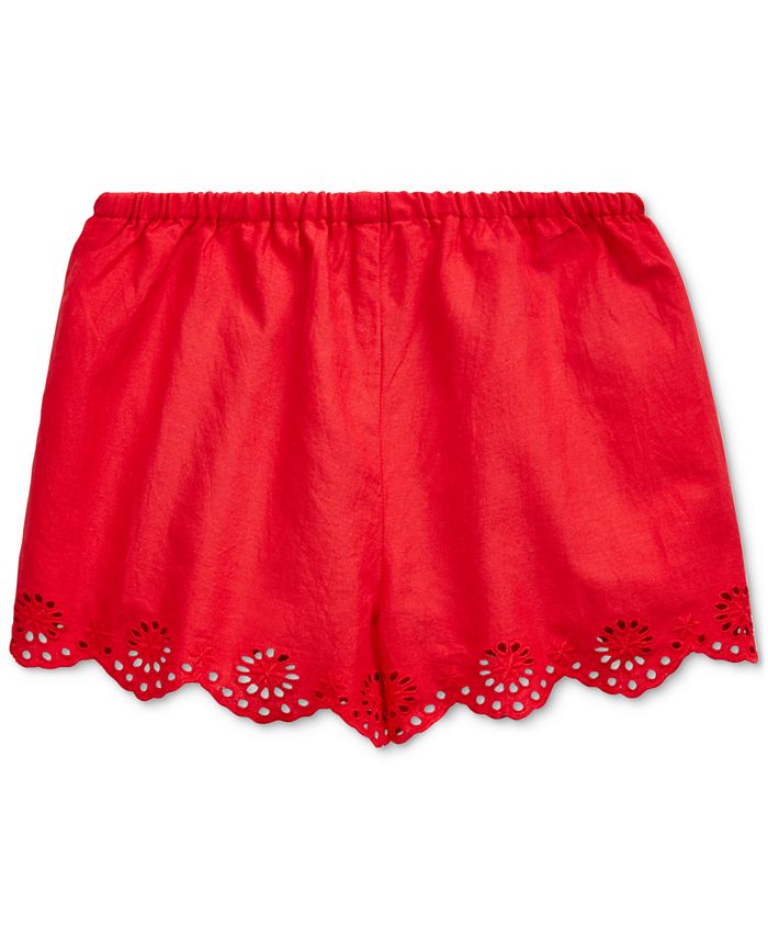 Polo Ralph Lauren Baby Girls Eyelet Cotton Shorts & Reviews Shorts
