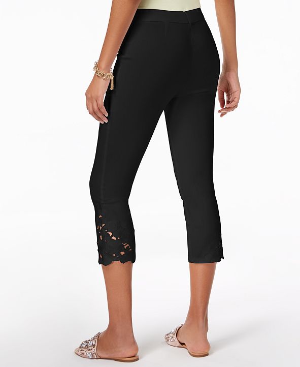INC International Concepts INC Petite LaceHem Capri Pants, Created for