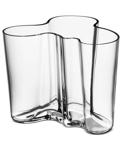 Iittala Vase, Clear Aalto Medium