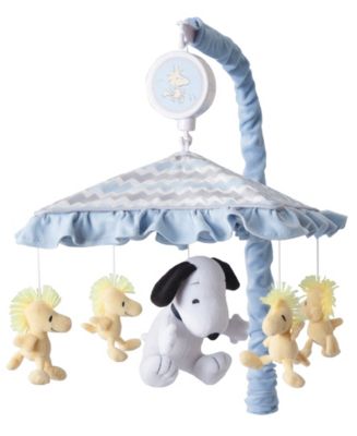 Lambs Ivy My Little Snoopy and Woodstock Chevron Musical Baby Crib Mobile Macy s