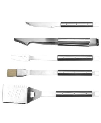 Cubo 6-Pc. Stainless Steel BBQ Set with Folding Bag