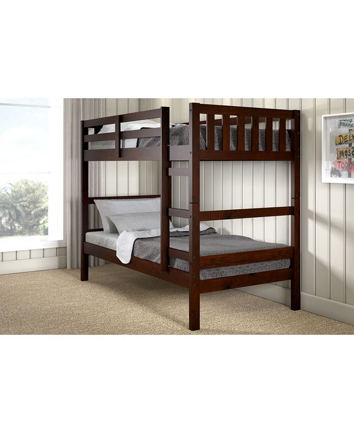 Donco Kids Twin Over Twin Bunk Bed Reviews Furniture Macy S