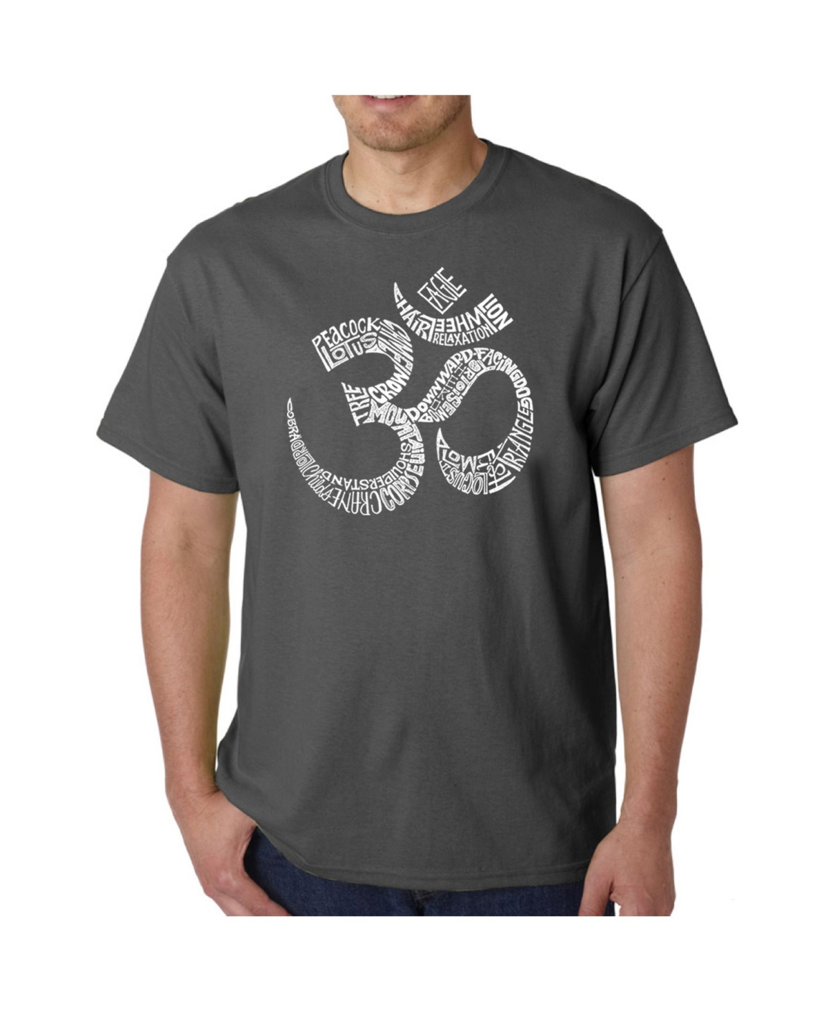 La Pop Art Mens Word Art T-Shirt - Poses Om