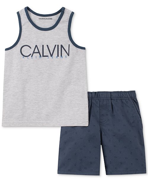 Calvin Klein Baby Boys 2 Pc Tank Top Shorts Set Reviews
