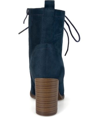 Women's Baylor Lace Up Stacked Heel Booties