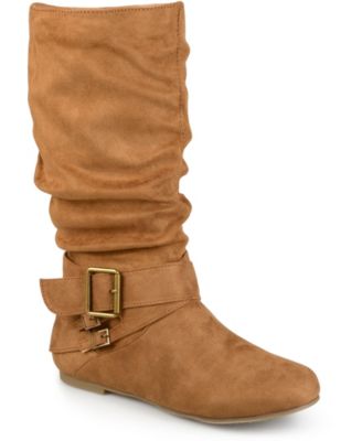Women's Shelley Rouched Buckle Mid Shaft Boots