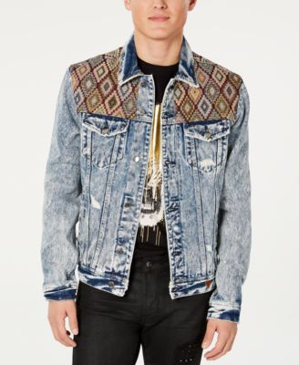 guess embroidered denim jacket