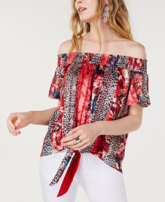 macy's inc off the shoulder tops