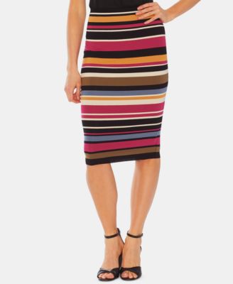 Vince Camuto - Oasis Striped Pull-On Skirt