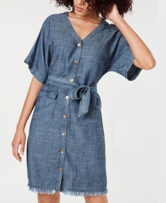 trina turk denim dress