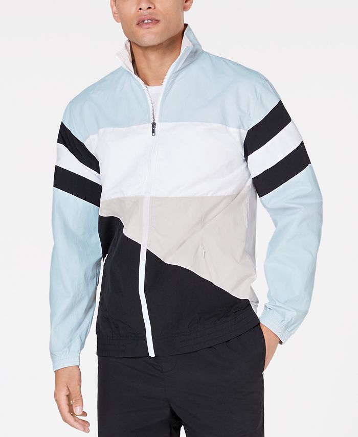 Ideology Men's Woven Colorblocked Jacket, Created for Macy's Macy's