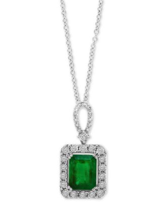 EFFY Collection EFFY® Emerald (2-1/5 ct. t.w.) & Diamond (1/4 ct. t.w ...