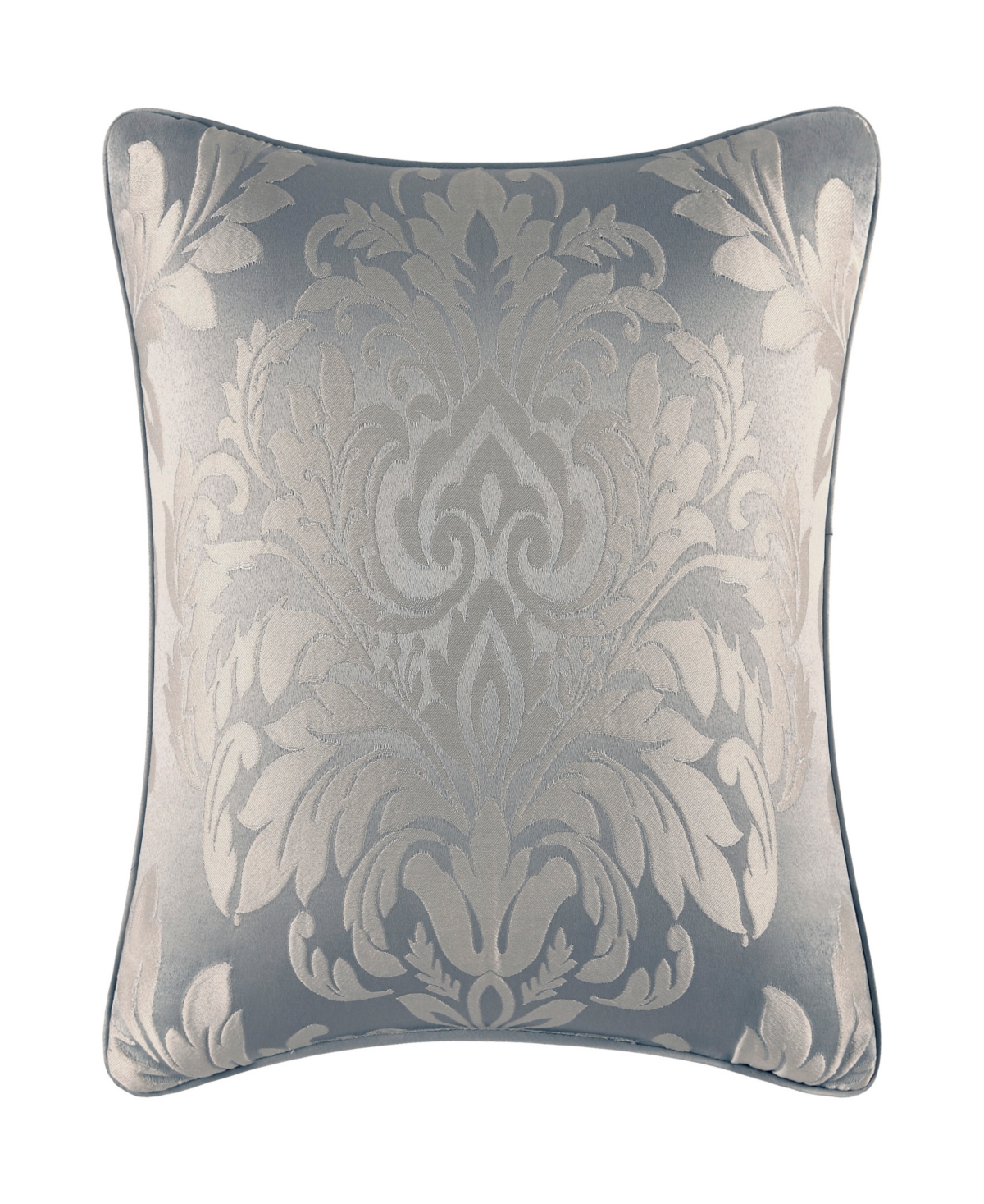 Five Queens Court Faith Decorative Pillow, 18" X 18" Bedding In Sterling