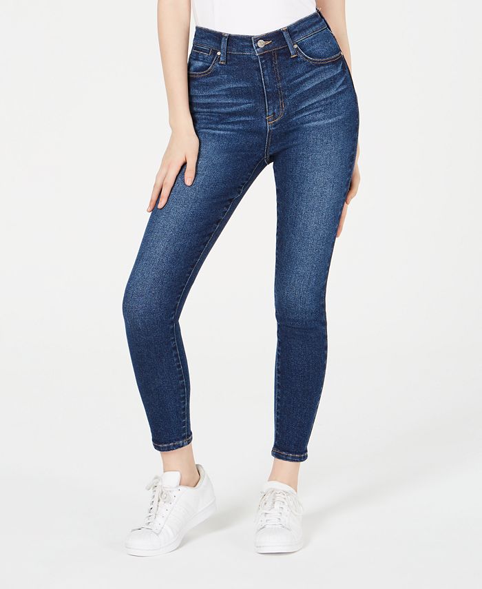 Celebrity Pink Juniors' Ripped High-Rise Skinny Jeans - Macy's