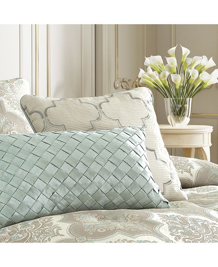 J Queen New York J Queen Clearwater 18" Square Embellished Decorative