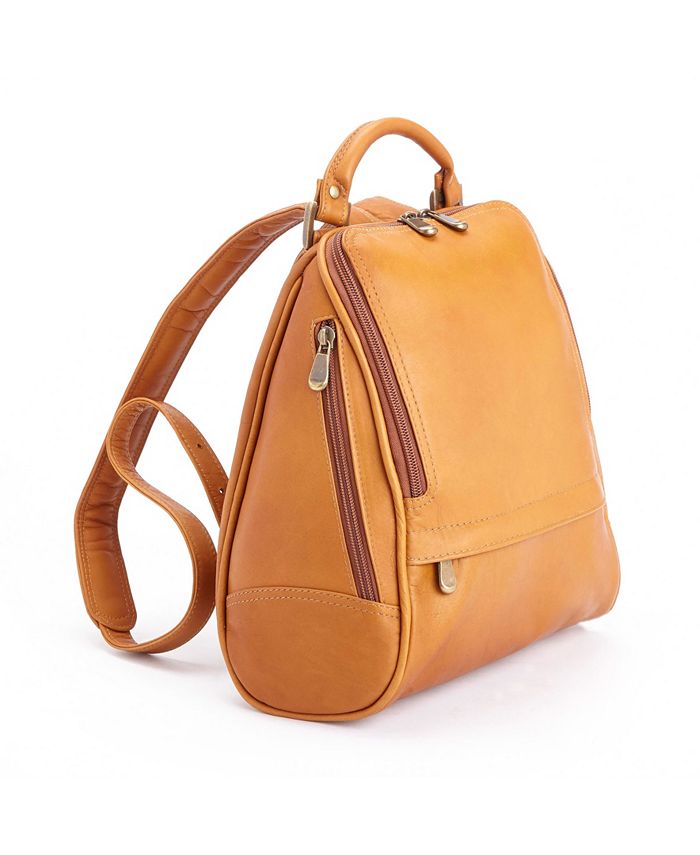 Royce best sale leather backpack