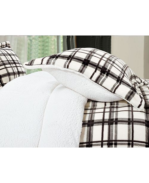 Elegant Comfort Softest Coziest Heavy Weight Plaid Pattern