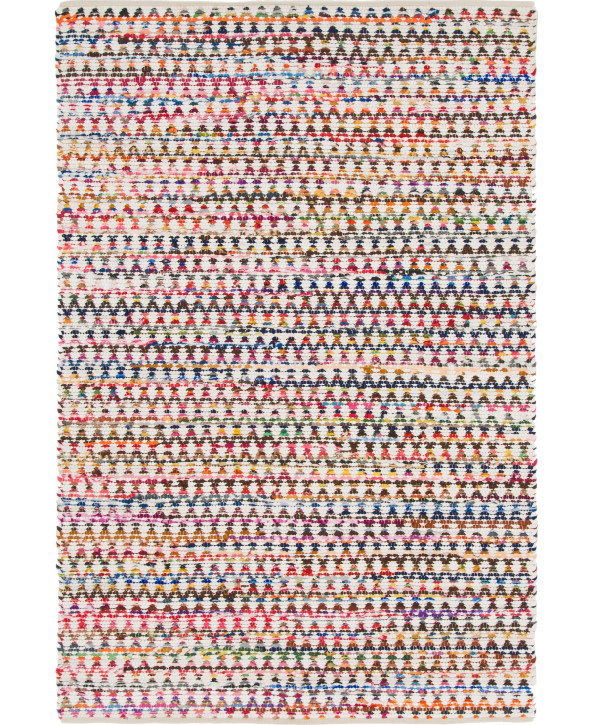 Bayshore Home Roari Diamond Chindi Rdc2 Multi 6' x 9' Area Rug - Multi