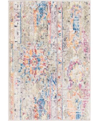 Bayshore Home Nira Nir1 Light Green 2' 2" x 3' Area Rug