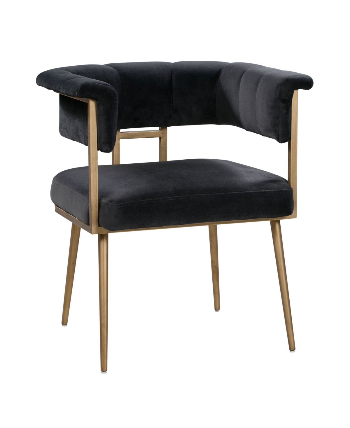 Shop Tov Furniture Astrid Velvet Chair In Grey