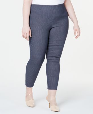 Calvin Klein Plus Size Pull-On Skinny Pants & Reviews - Pants & Leggings -  Women - Macy's