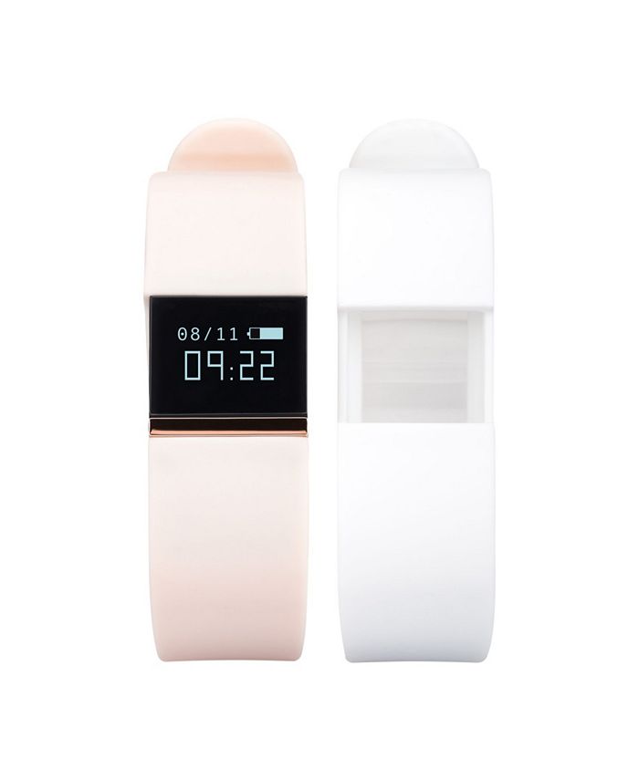iTouch iFitness Activity Tracker with Blush Strap and Bonus White Strap