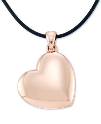 Signature Gold - Diamond Accent Heart 18" Pendant Necklace