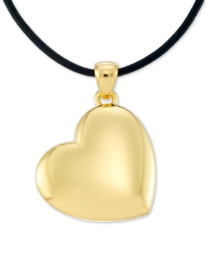 image of Signature Gold Diamond Accent Heart 18