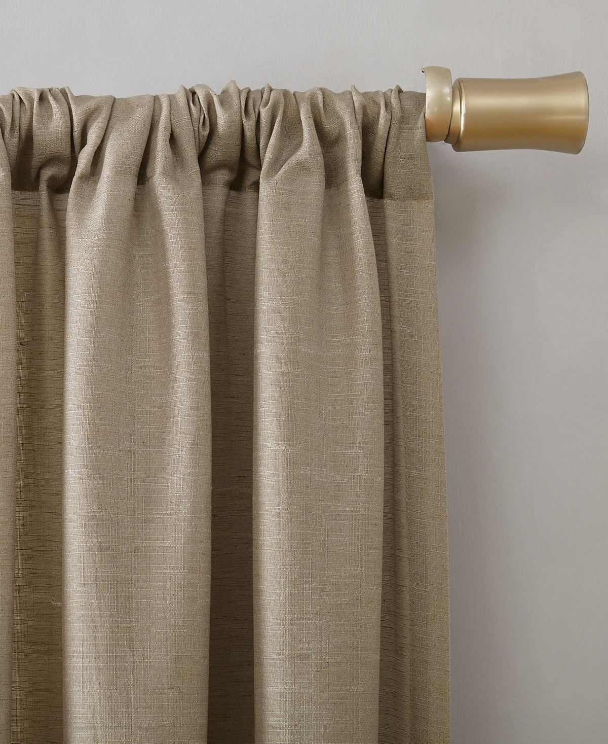 Amalfi Linen Blend Textured Semi-Sheer Rod Pocket Curtain Panel