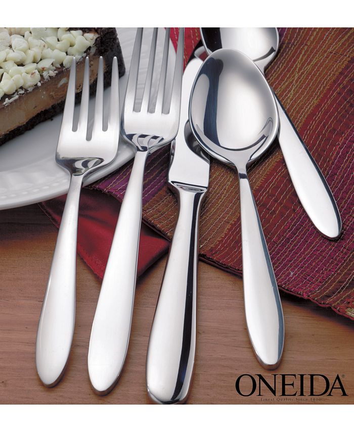 Oneida CLOSEOUT! Mooncrest 45Pc. Stainless Steel Flatware Set, Service