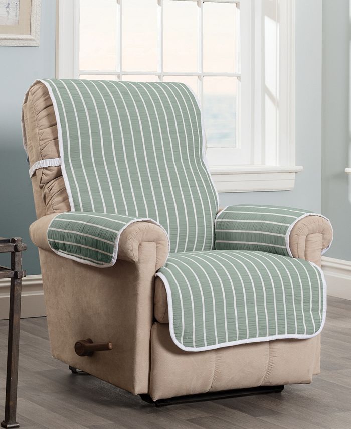P/Kaufmann Home Harper Striped Recliner Furniture Cover Slipcover Macy's