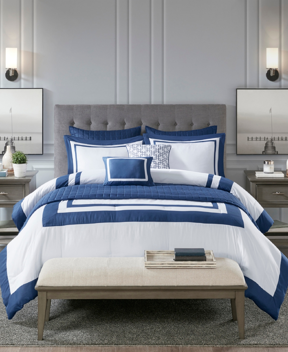 Madison Park Heritage 8-Pc. Comforter & Coverlet Set,