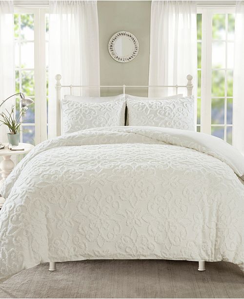 Madison Park Sabrina Full Queen 3 Piece Tufted Cotton Chenille