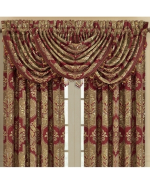 J Queen New York Maribella Waterfall Window Valance Bedding In Crimson