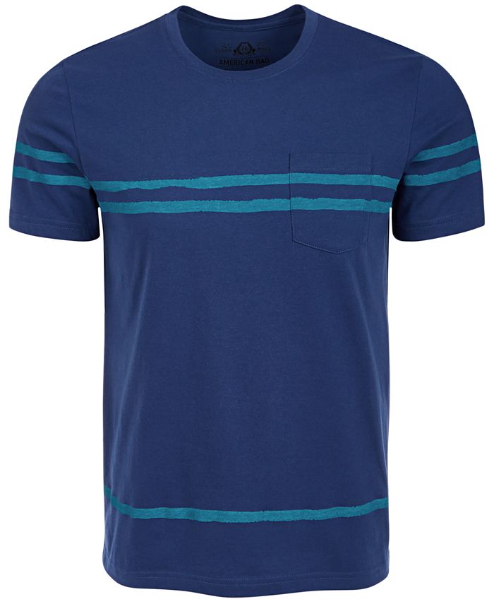 American Rag Men's Striped Pocket T-Shirt, Created for Macy's & Reviews ...