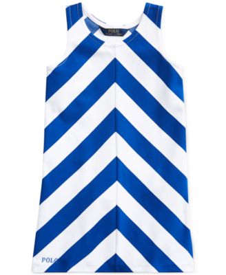 Polo Ralph Lauren - Toddler Girls Chevron Stretch Pont&eacute; Knit Dress