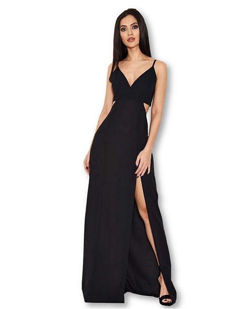 AX Paris Cut Out Maxi Dress & Reviews Dresses Juniors Macy's